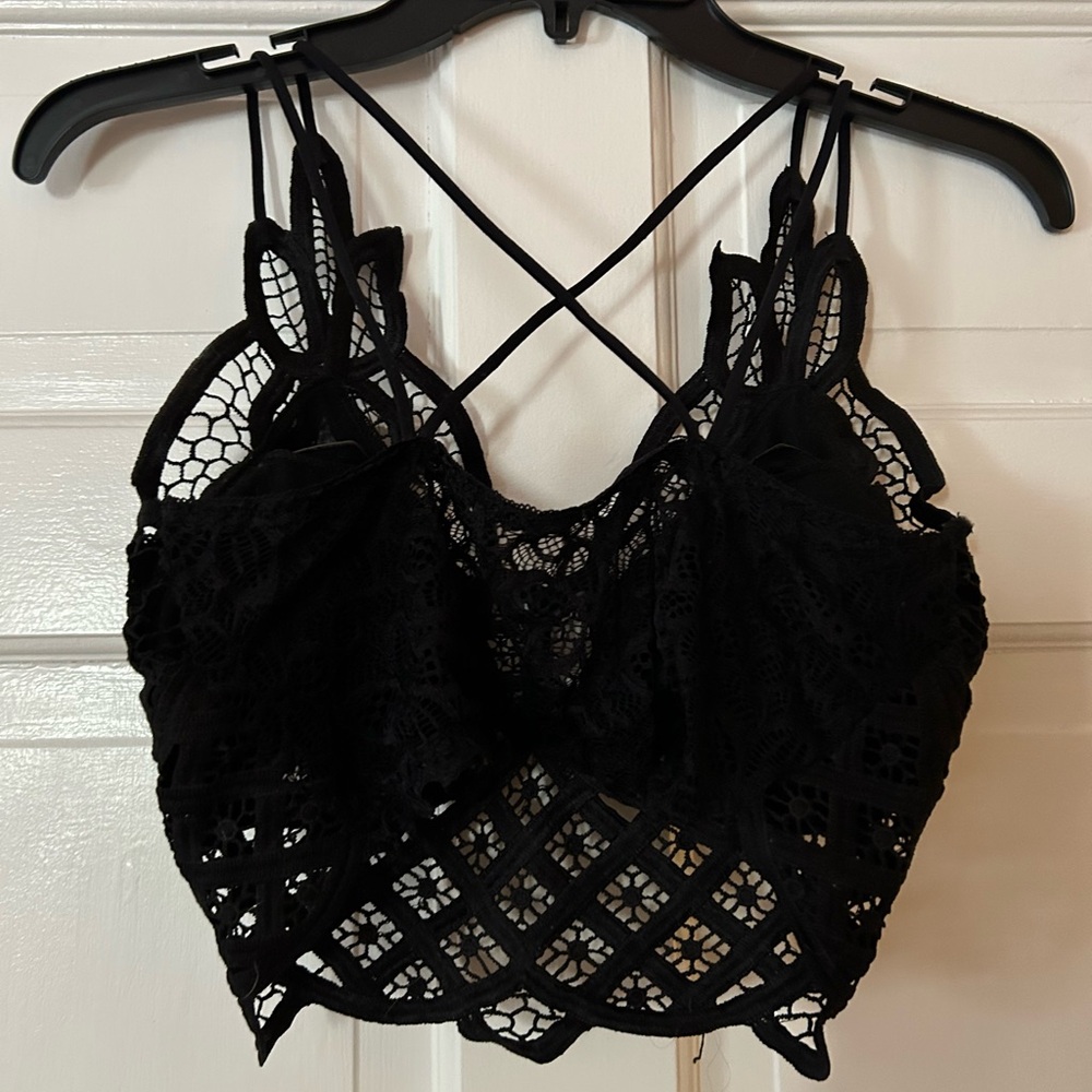 Black Lace Camisole Top